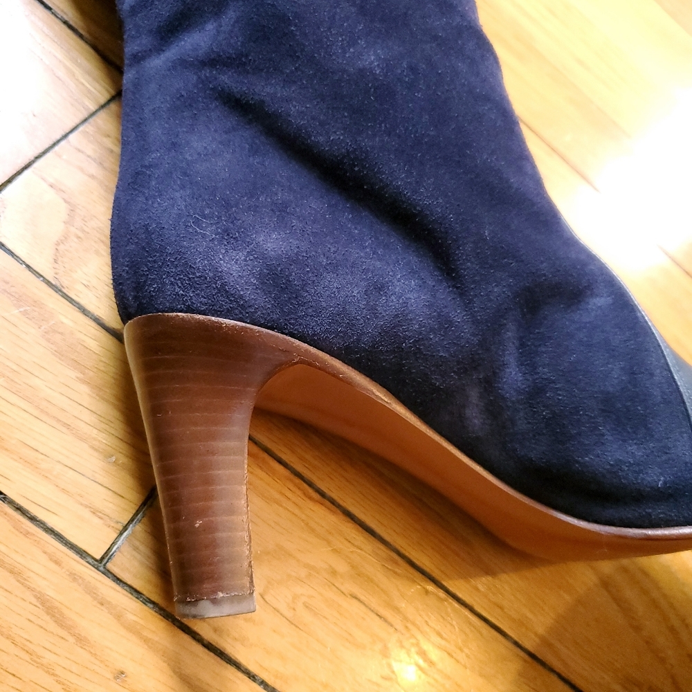 Chloé Blue Lagoon OTK Boots Suede & Leather WILL TRADE - Picture 10 of 16